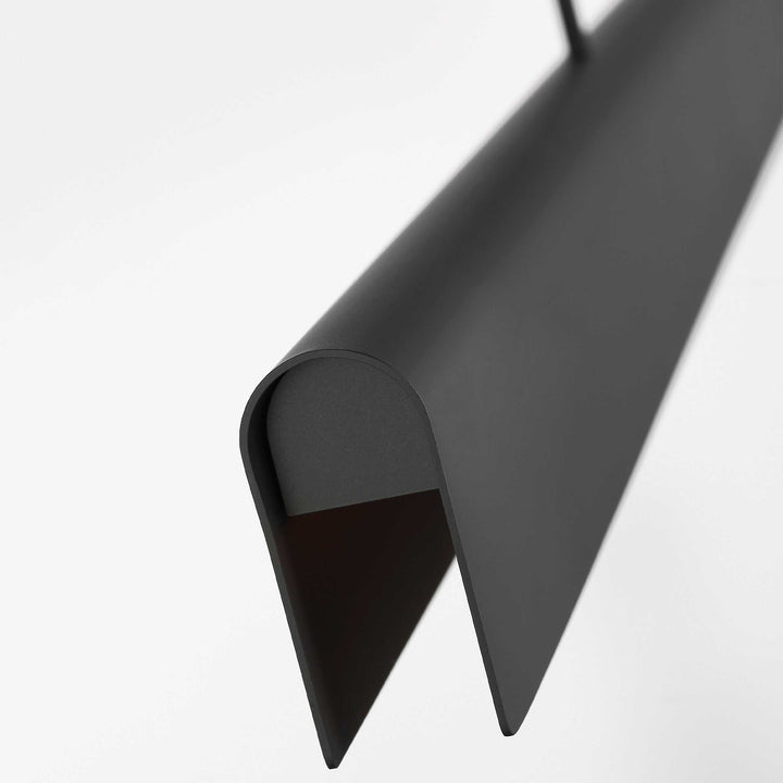 Cloak LED Linear Chandelier in Nightshade Black Visual Comfort Modern
