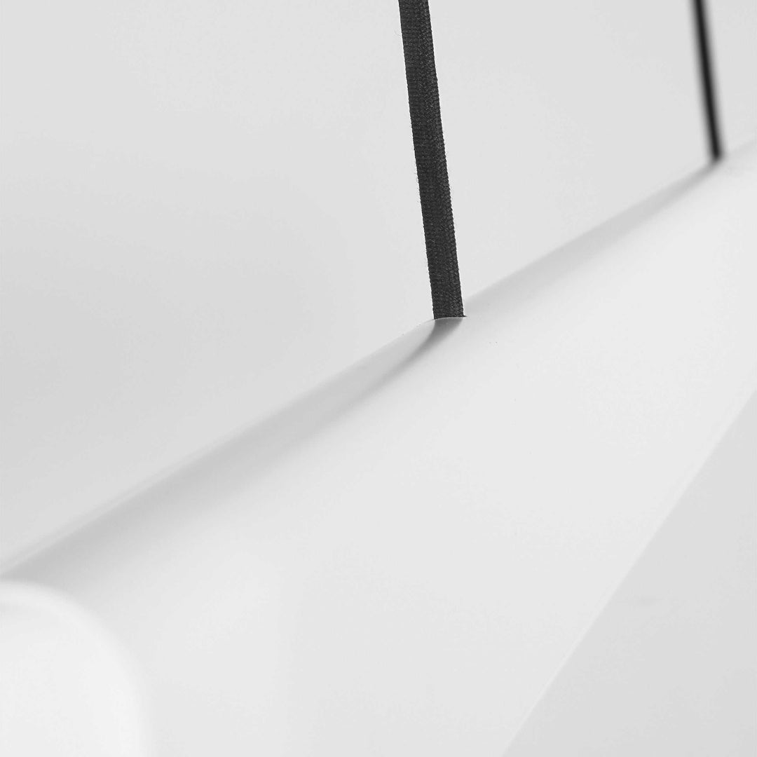 Cloak LED Linear Chandelier in Matte White Visual Comfort Modern