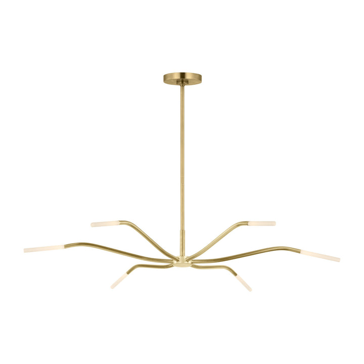 Lajos LED Chandelier in Hand-Rubbed Antique Brass Visual Comfort Modern