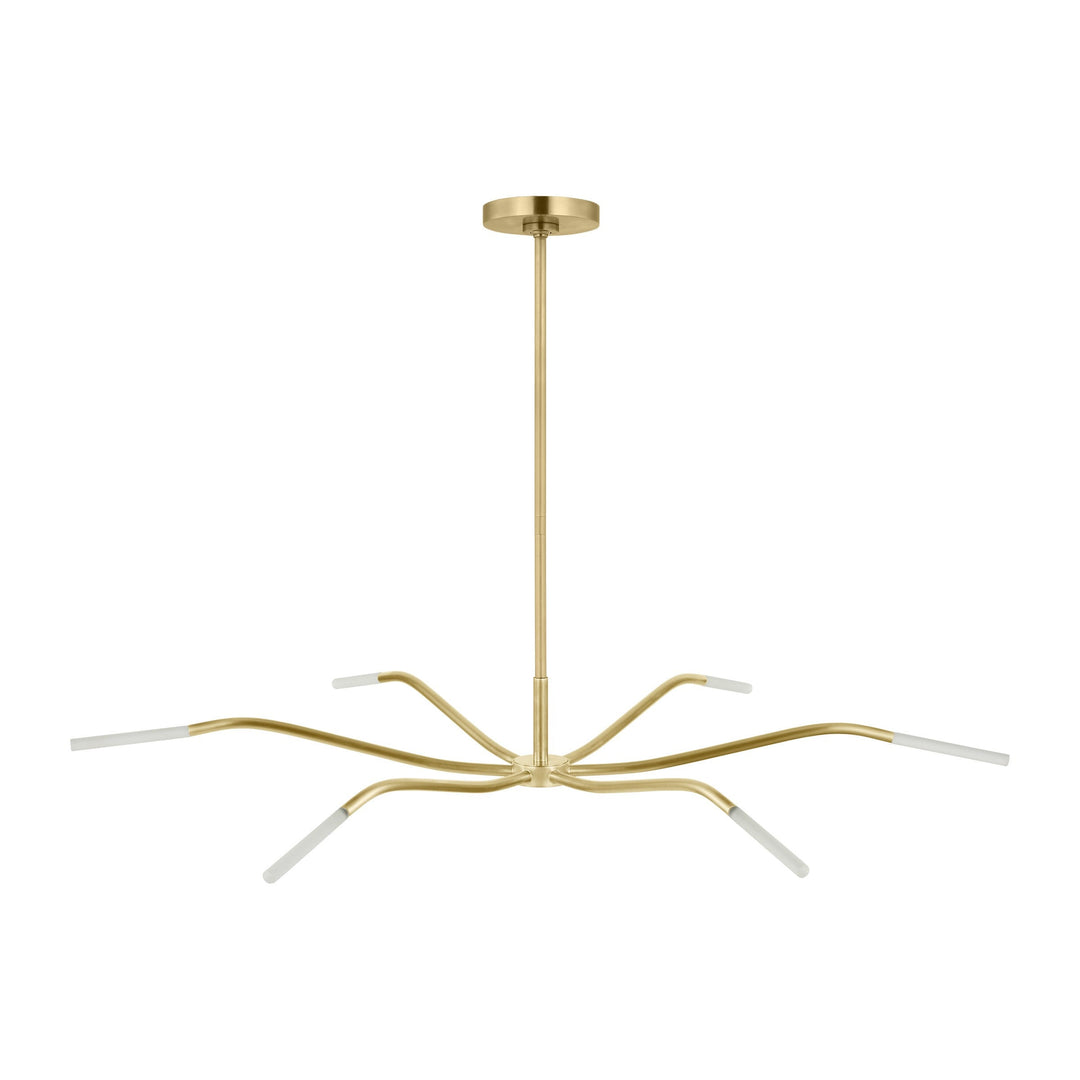 Lajos LED Chandelier in Hand-Rubbed Antique Brass Visual Comfort Modern
