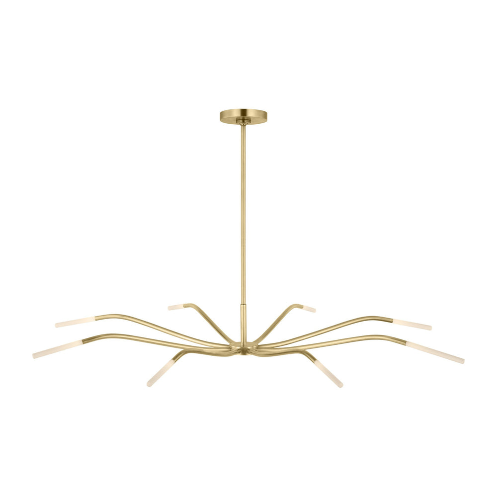 Lajos LED Chandelier in Hand-Rubbed Antique Brass Visual Comfort Modern