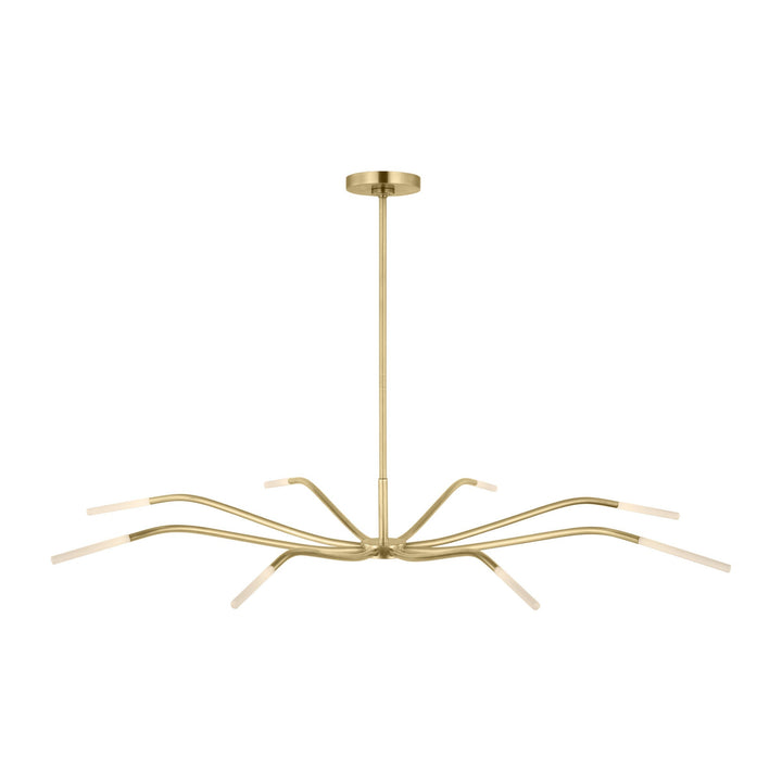 Lajos LED Chandelier in Hand-Rubbed Antique Brass Visual Comfort Modern