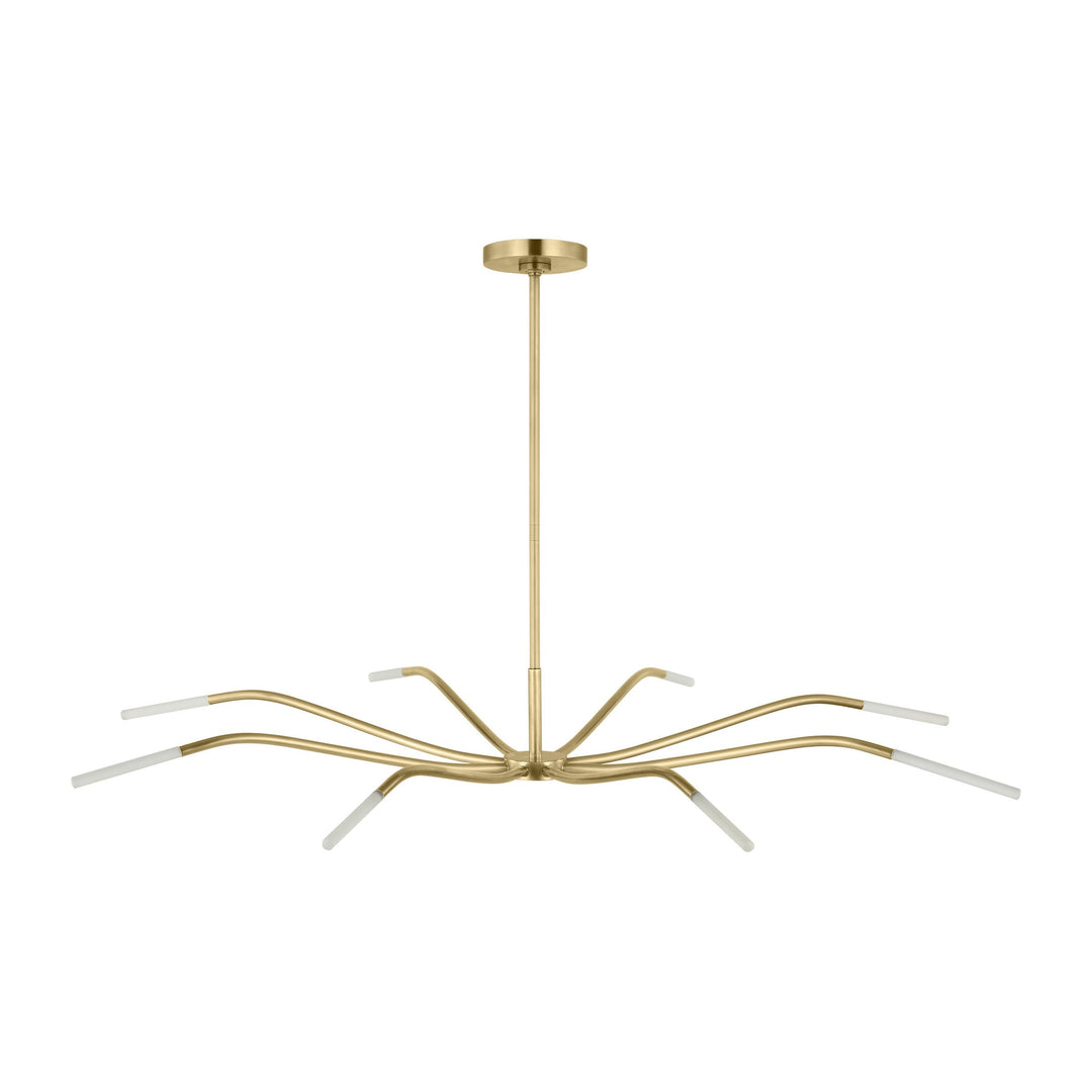 Lajos LED Chandelier in Hand-Rubbed Antique Brass Visual Comfort Modern