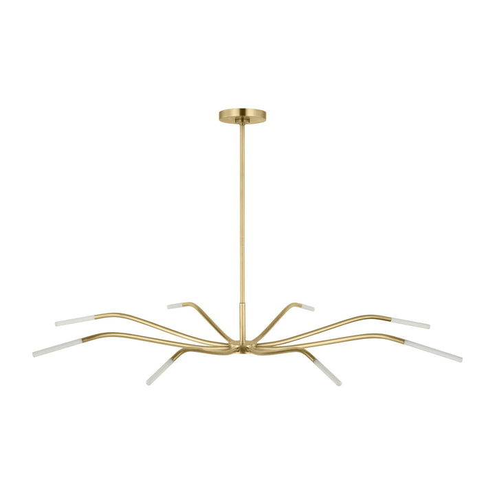 Lajos LED Chandelier in Hand-Rubbed Antique Brass Visual Comfort Modern