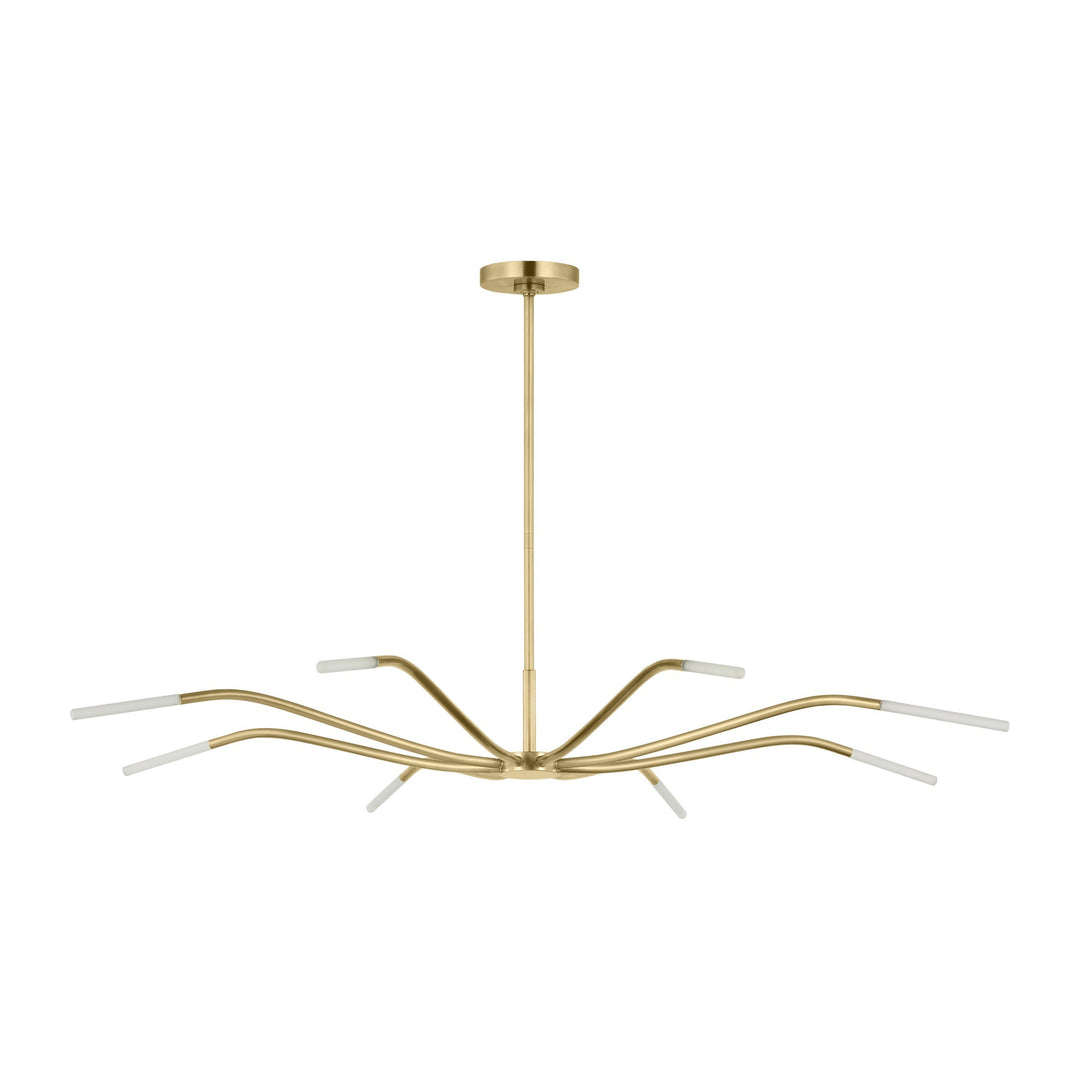Lajos LED Chandelier in Hand-Rubbed Antique Brass Visual Comfort Modern