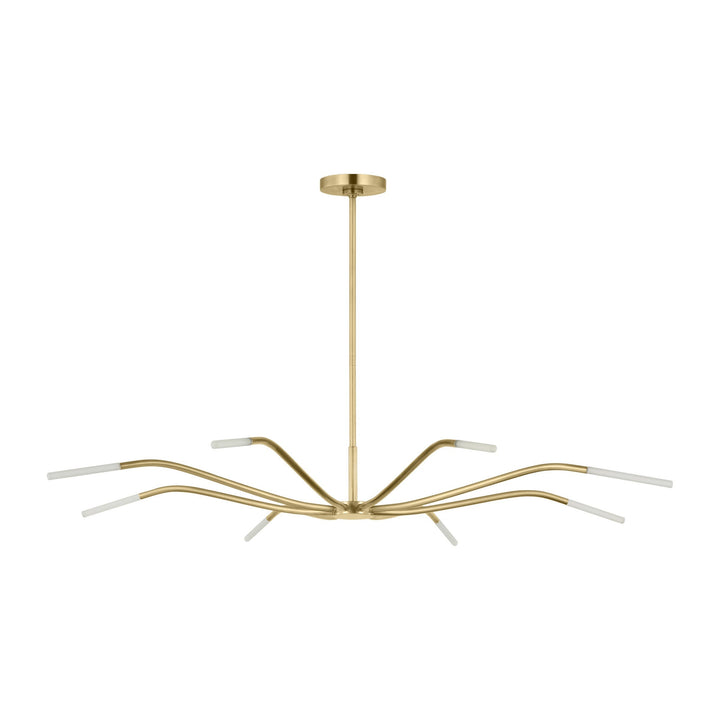 Lajos LED Chandelier in Hand-Rubbed Antique Brass Visual Comfort Modern
