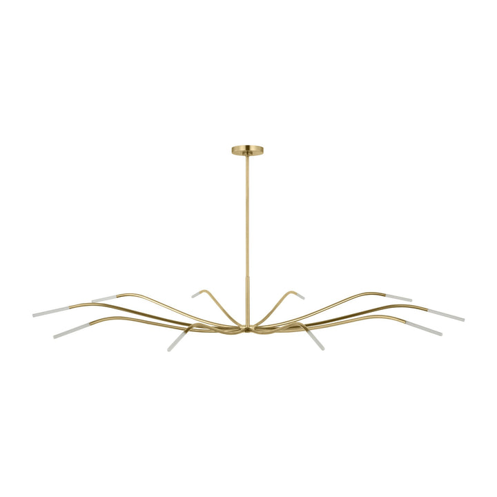 Lajos LED Chandelier in Hand-Rubbed Antique Brass Visual Comfort Modern