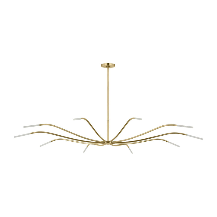 Lajos LED Chandelier in Hand-Rubbed Antique Brass Visual Comfort Modern