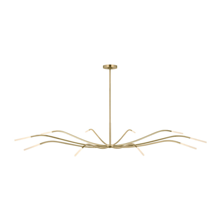 Lajos LED Chandelier in Hand-Rubbed Antique Brass Visual Comfort Modern