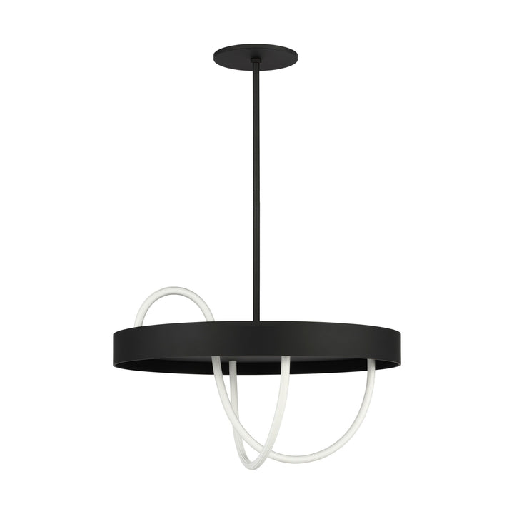 Uneri LED Chandelier in Nightshade Black Visual Comfort Modern