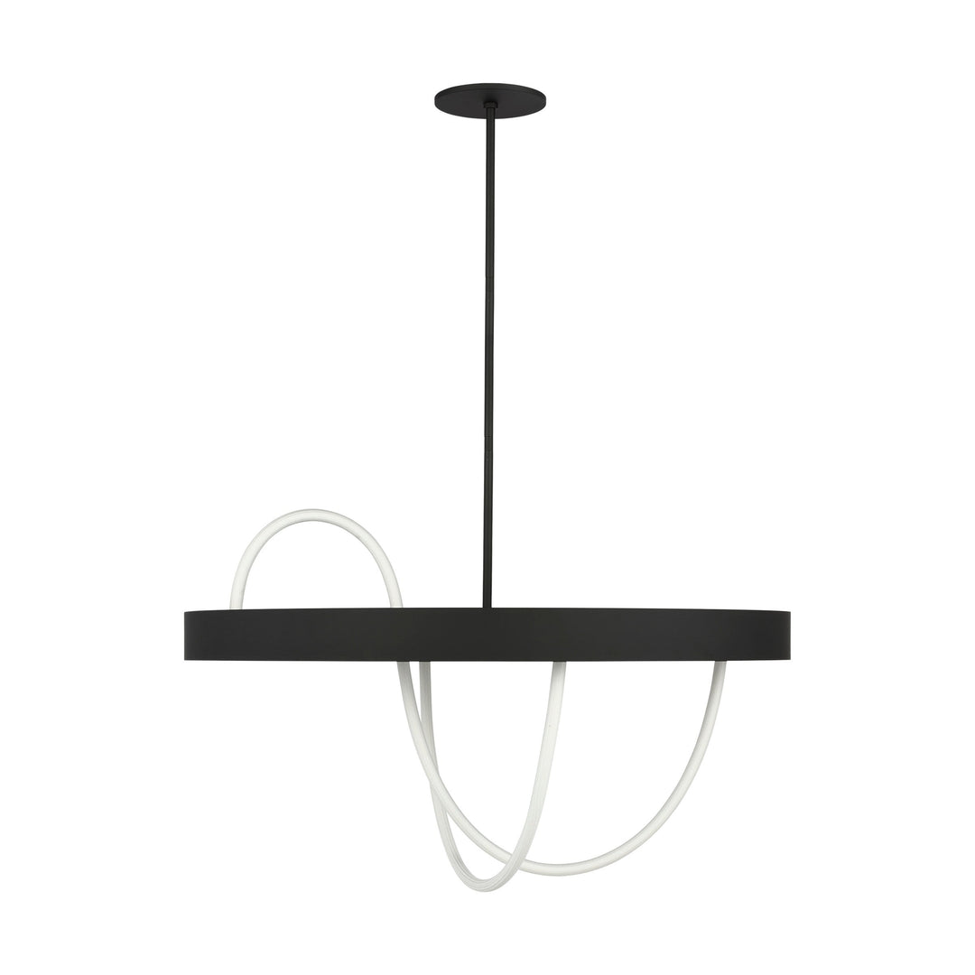Uneri LED Chandelier in Nightshade Black Visual Comfort Modern