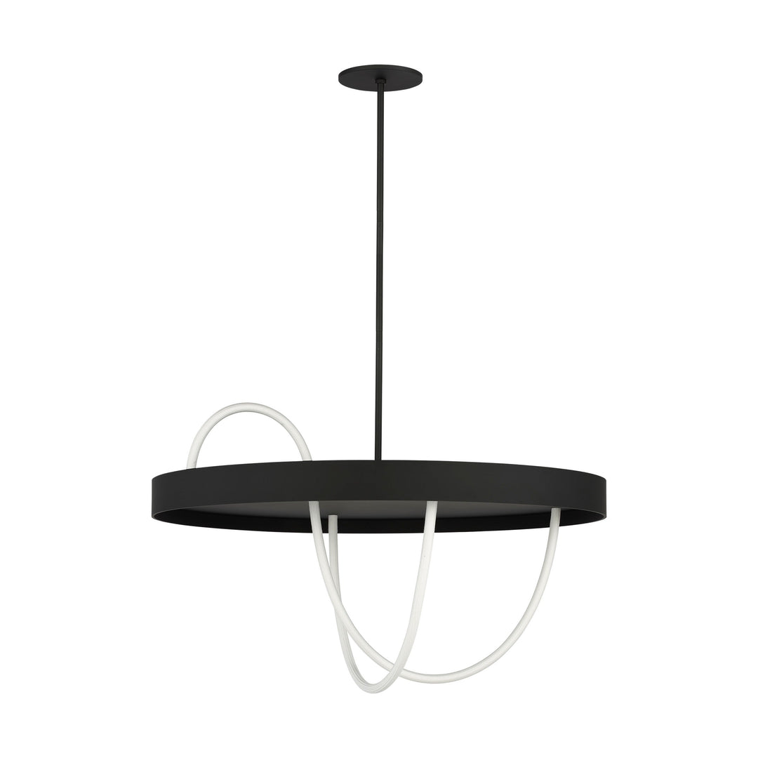 Uneri LED Chandelier in Nightshade Black Visual Comfort Modern