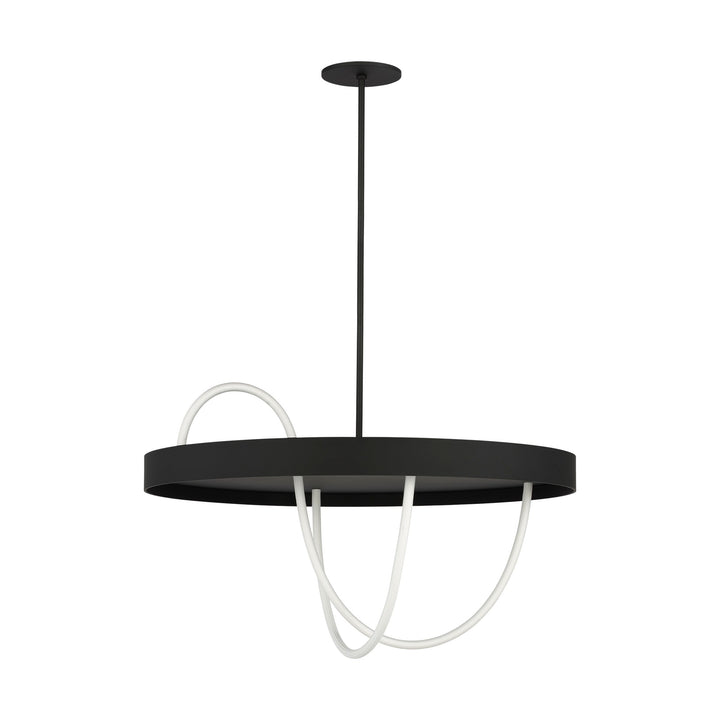 Uneri LED Chandelier in Nightshade Black Visual Comfort Modern