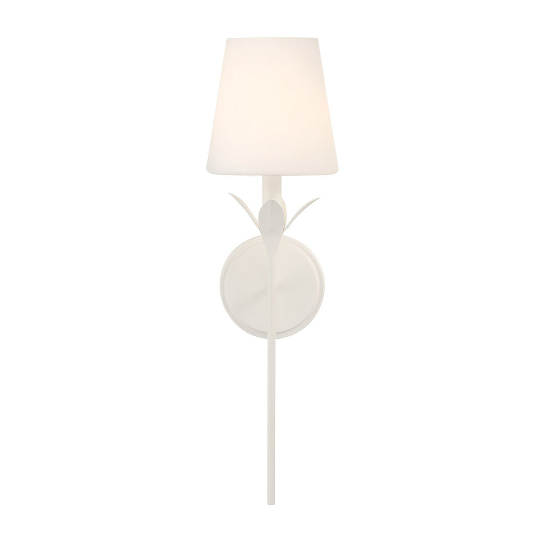 Crystorama - 531-OP-MT - One Light Wall Sconce - Broche - Matte White