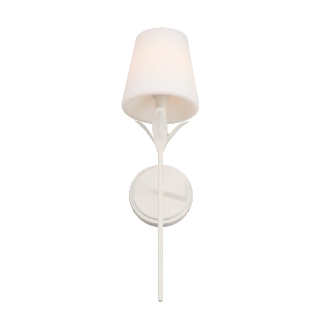 Crystorama - 531-OP-MT - One Light Wall Sconce - Broche - Matte White