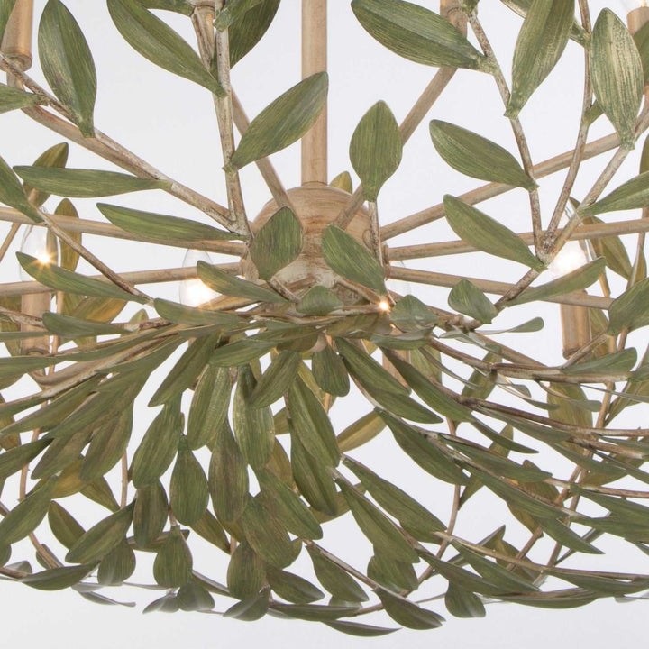 Crystorama - 569-CT - 12 Light Chandelier - Broche - Champagne Green Tea
