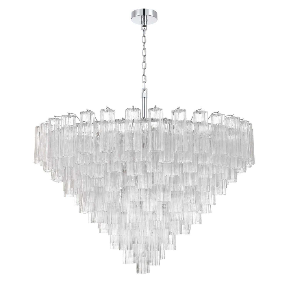 Crystorama - ADD-327-CH-CL - 28 Light Chandelier - Addis - Polished Chrome