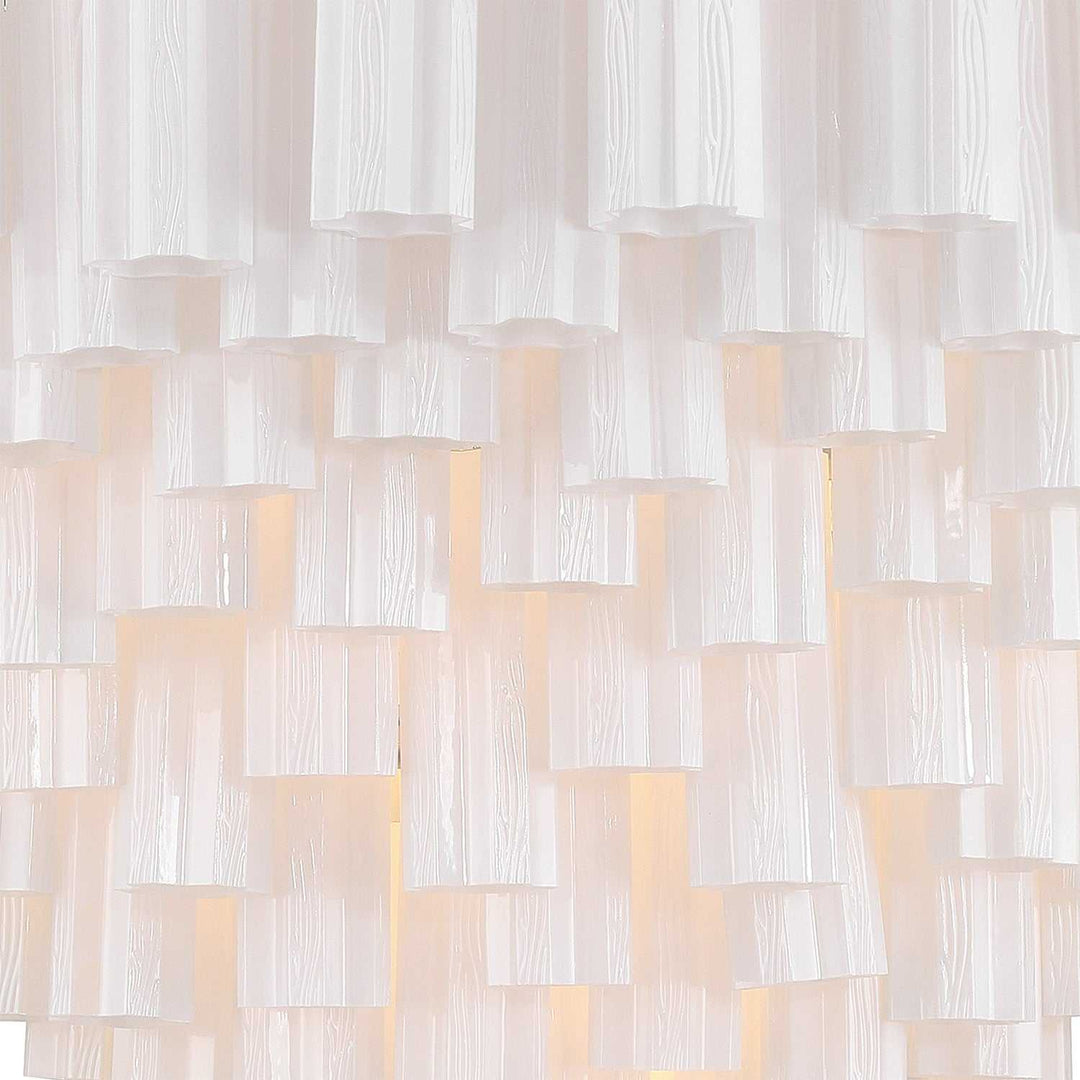 Crystorama - ADD-327-CH-WH - 28 Light Chandelier - Addis - Polished Chrome