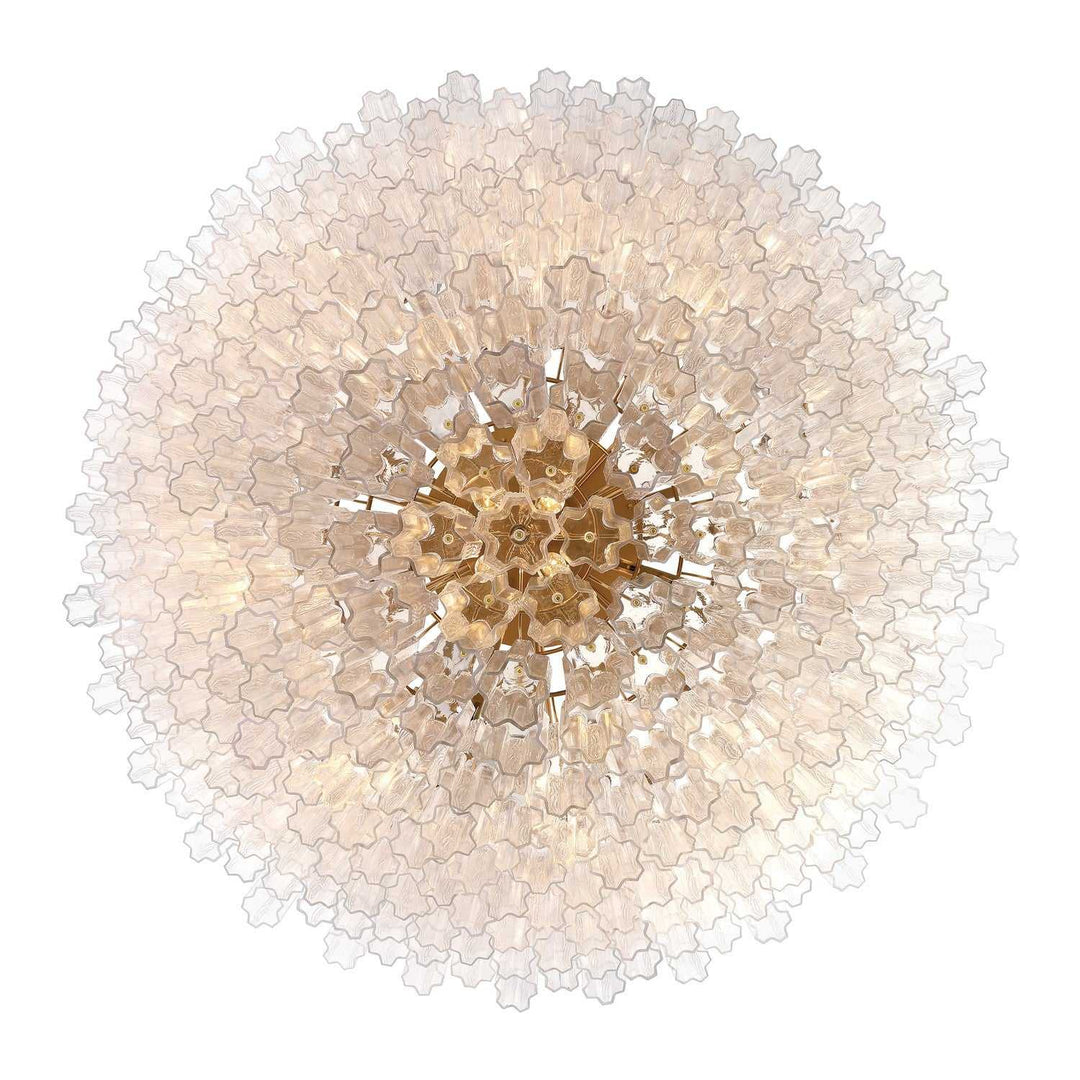 Addis 40 Light Chandelier in Aged Brass Crystorama