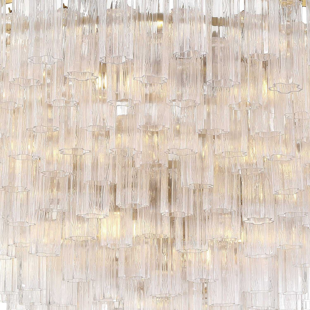 Addis 40 Light Chandelier in Aged Brass Crystorama