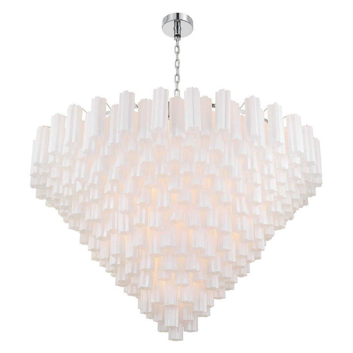 Crystorama - ADD-329-CH-WH - 40 Light Chandelier - Addis - Polished Chrome