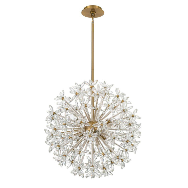 Crystorama - ADL-506-AG-CL - Six Light Chandelier - Adley - Aged Brass