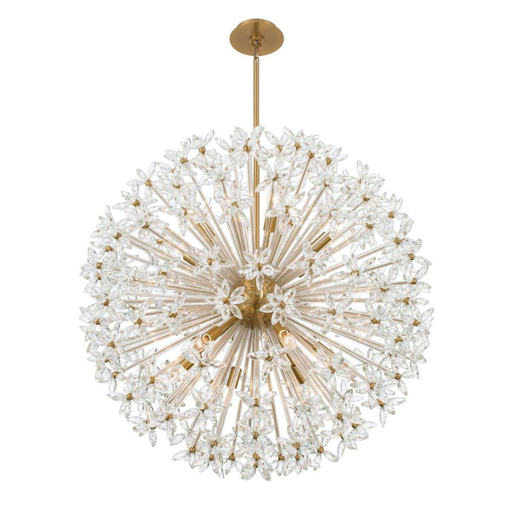 Crystorama - ADL-512-AG-CL - 12 Light Chandelier - Adley - Aged Brass
