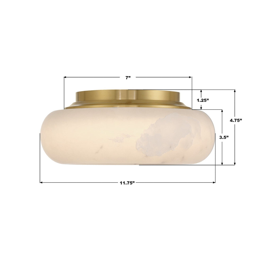 Crystorama - AME-403-AG - LED Flush Mount - Acme - Aged Brass