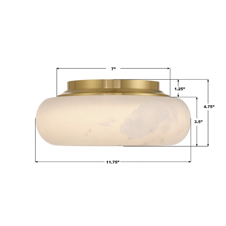 Crystorama - AME-403-AG - LED Flush Mount - Acme - Aged Brass