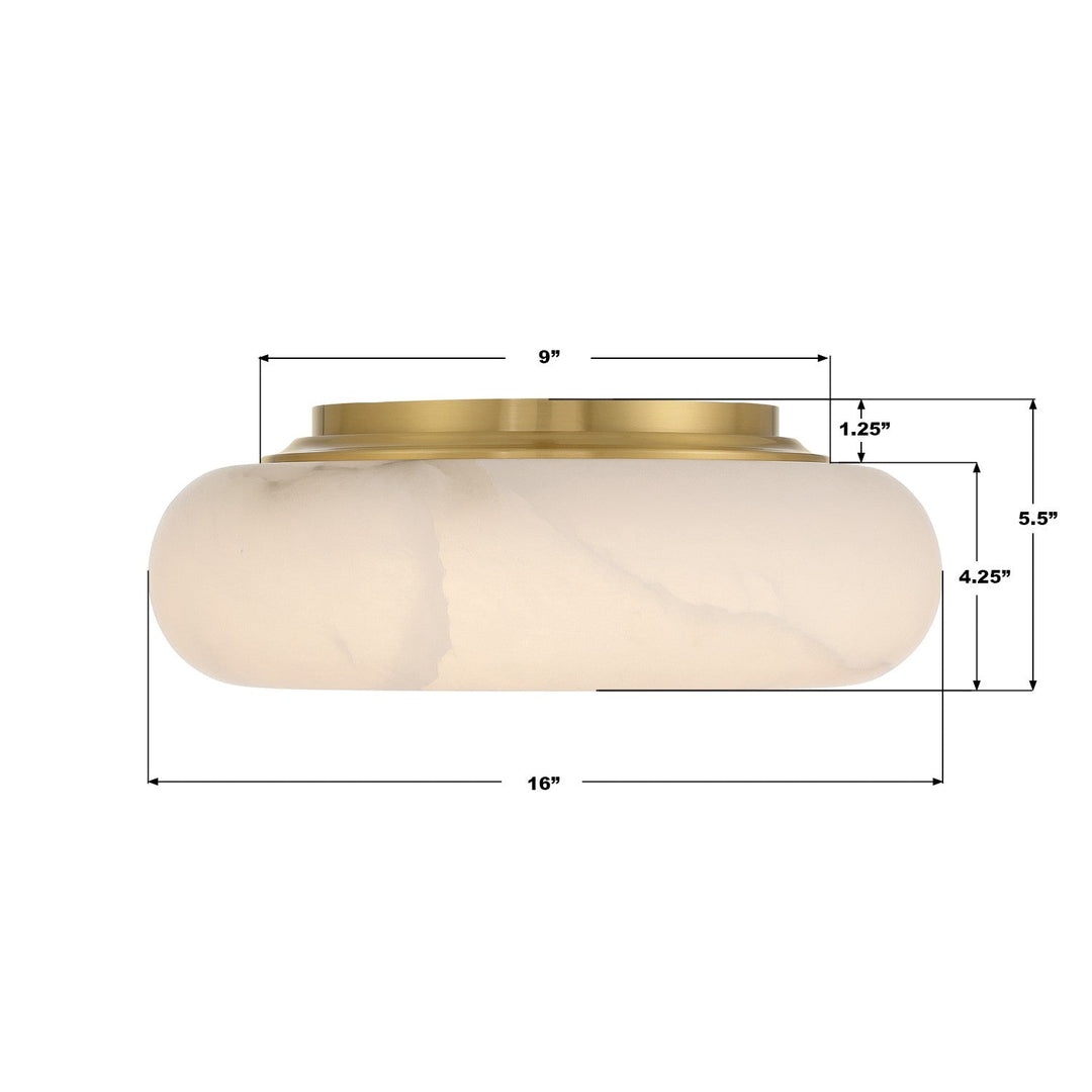 Crystorama - AME-405-AG - LED Flush Mount - Acme - Aged Brass