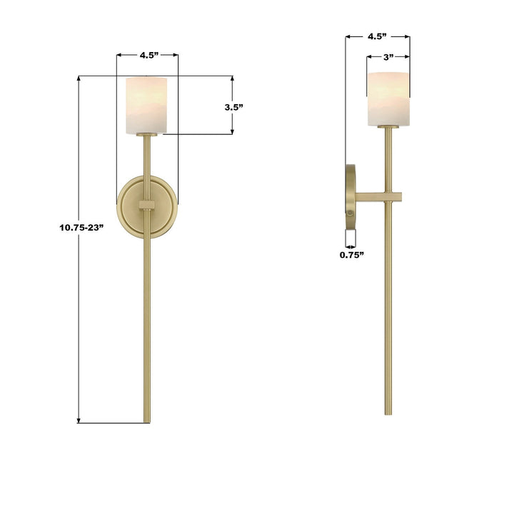 Crystorama - ARA-10261-SB-ST - LED Wall Sconce - Aragon - Soft Brass