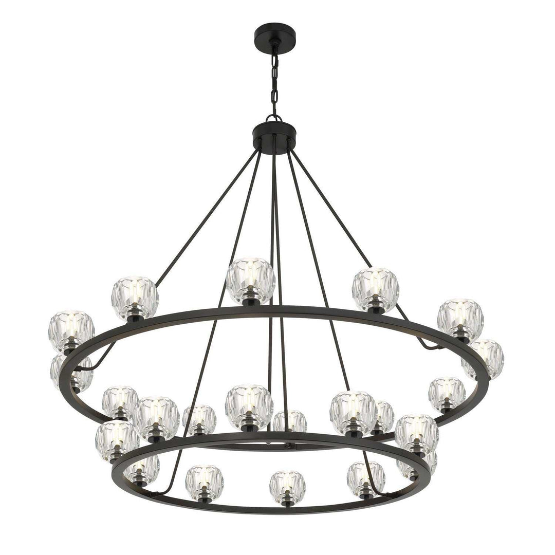 Aragon LED Chandelier in Matte Black Crystorama