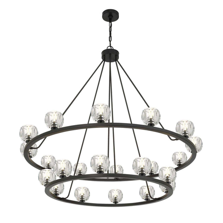 Aragon LED Chandelier in Matte Black Crystorama