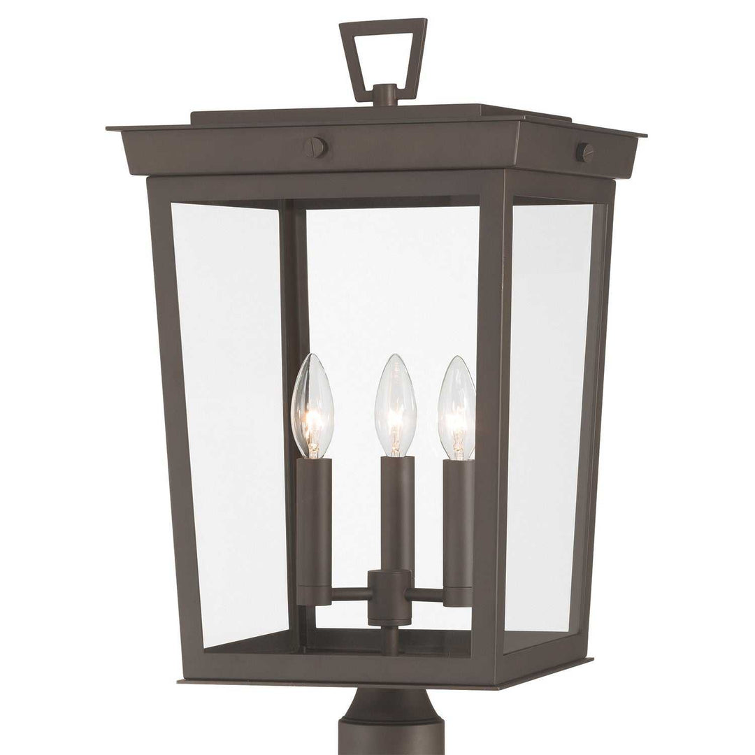 Crystorama - BEL-A8069-TZ - Three Light Outdoor Post Mount - Belmont - Twilight Bronze