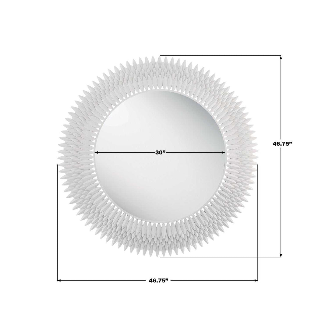 Crystorama - BRH-M546-MT - Mirror - Broche - Matte White
