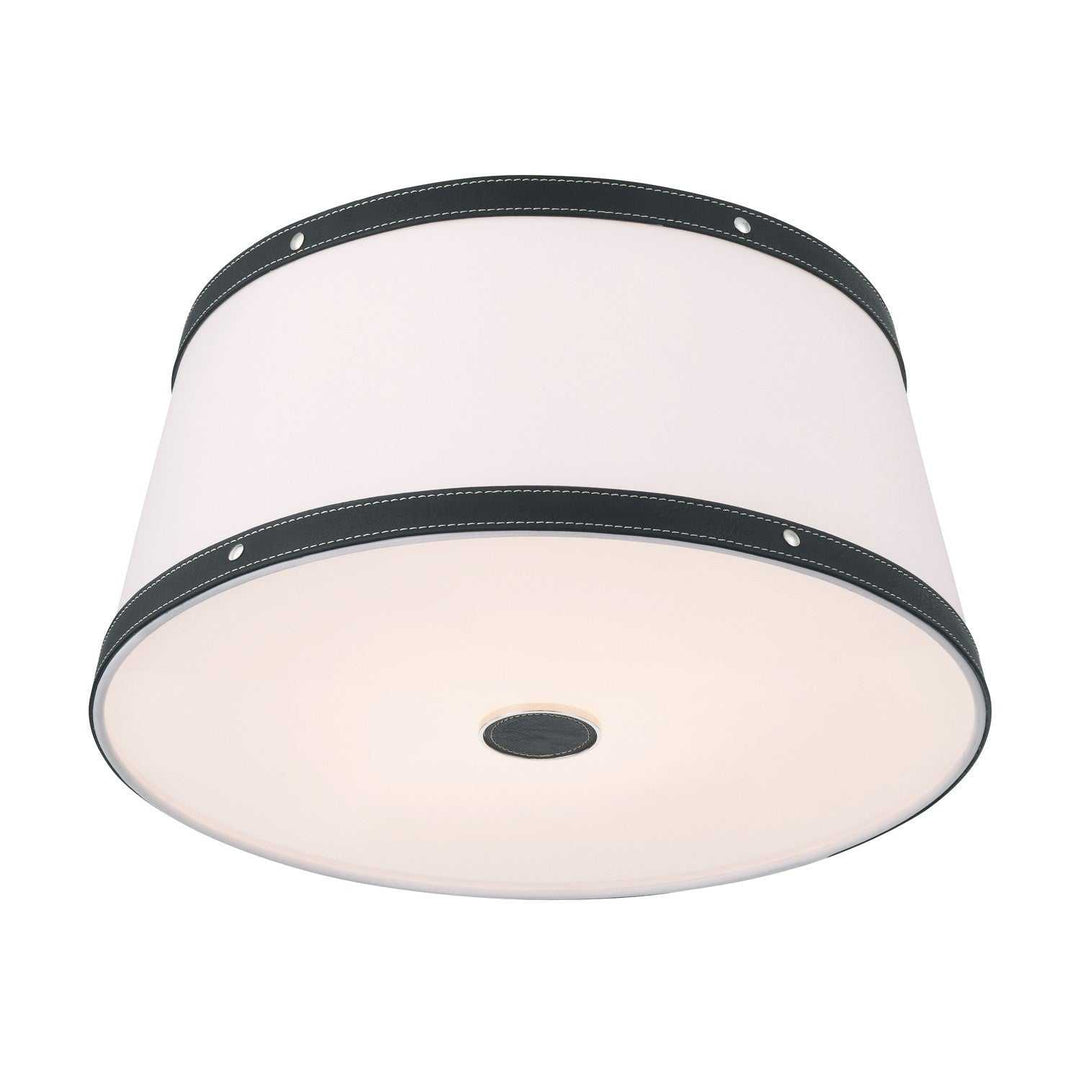 Crystorama - CAL-2400-PN - Three Light Flush Mount - Callahan - Polished Nickel