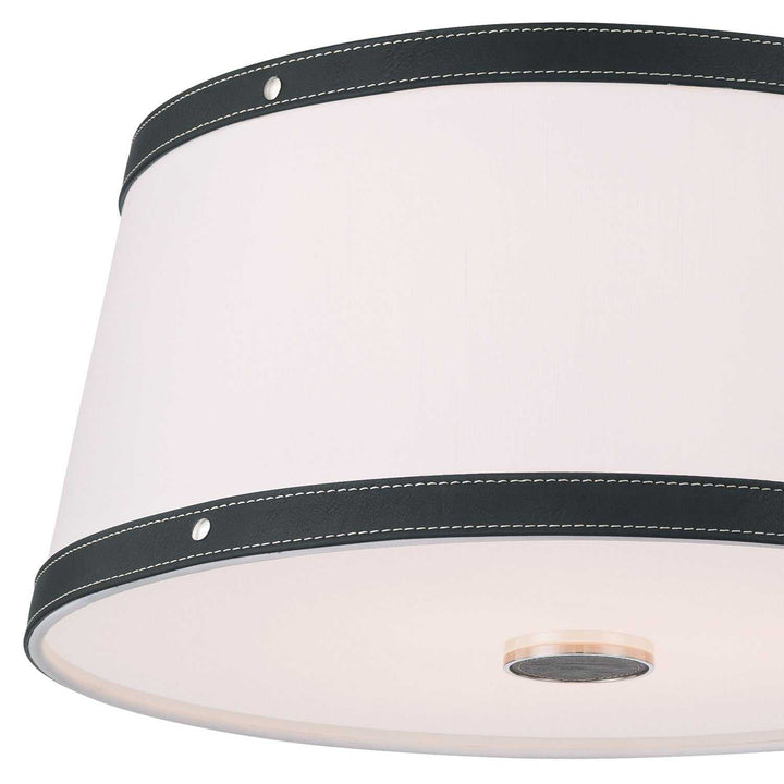 Crystorama - CAL-2400-PN - Three Light Flush Mount - Callahan - Polished Nickel