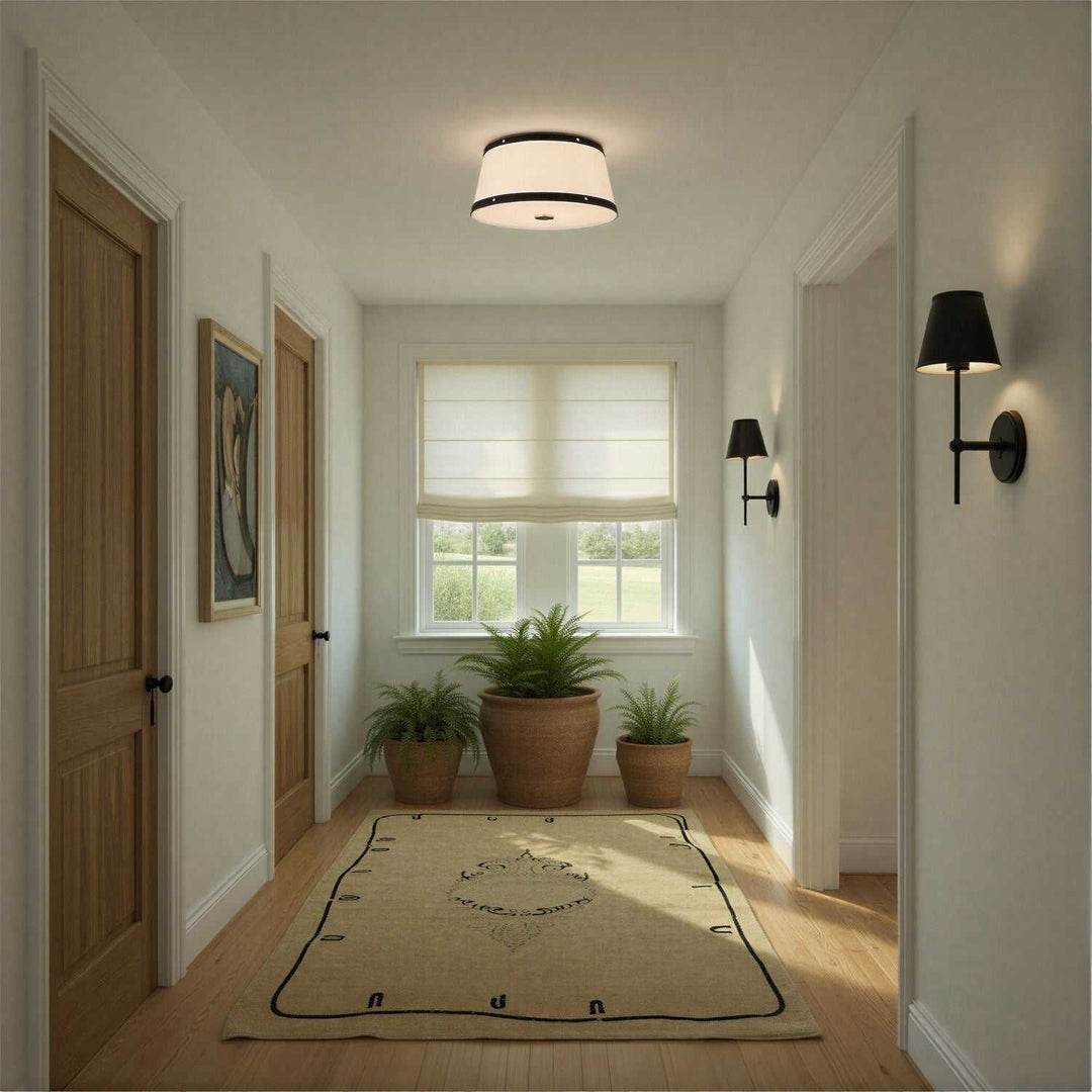 Crystorama - CAL-2400-PN - Three Light Flush Mount - Callahan - Polished Nickel