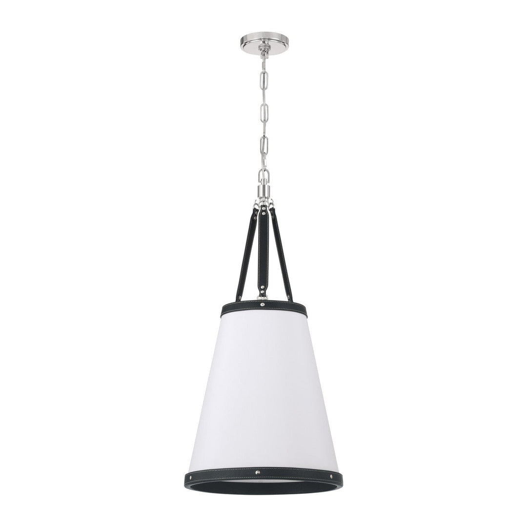 Crystorama - CAL-2404-PN - Three Light Pendant - Callahan - Polished Nickel