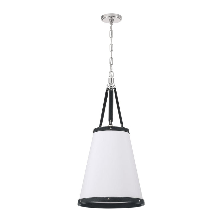 Crystorama - CAL-2404-PN - Three Light Pendant - Callahan - Polished Nickel