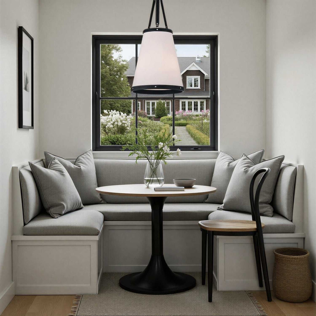 Crystorama - CAL-2404-PN - Three Light Pendant - Callahan - Polished Nickel