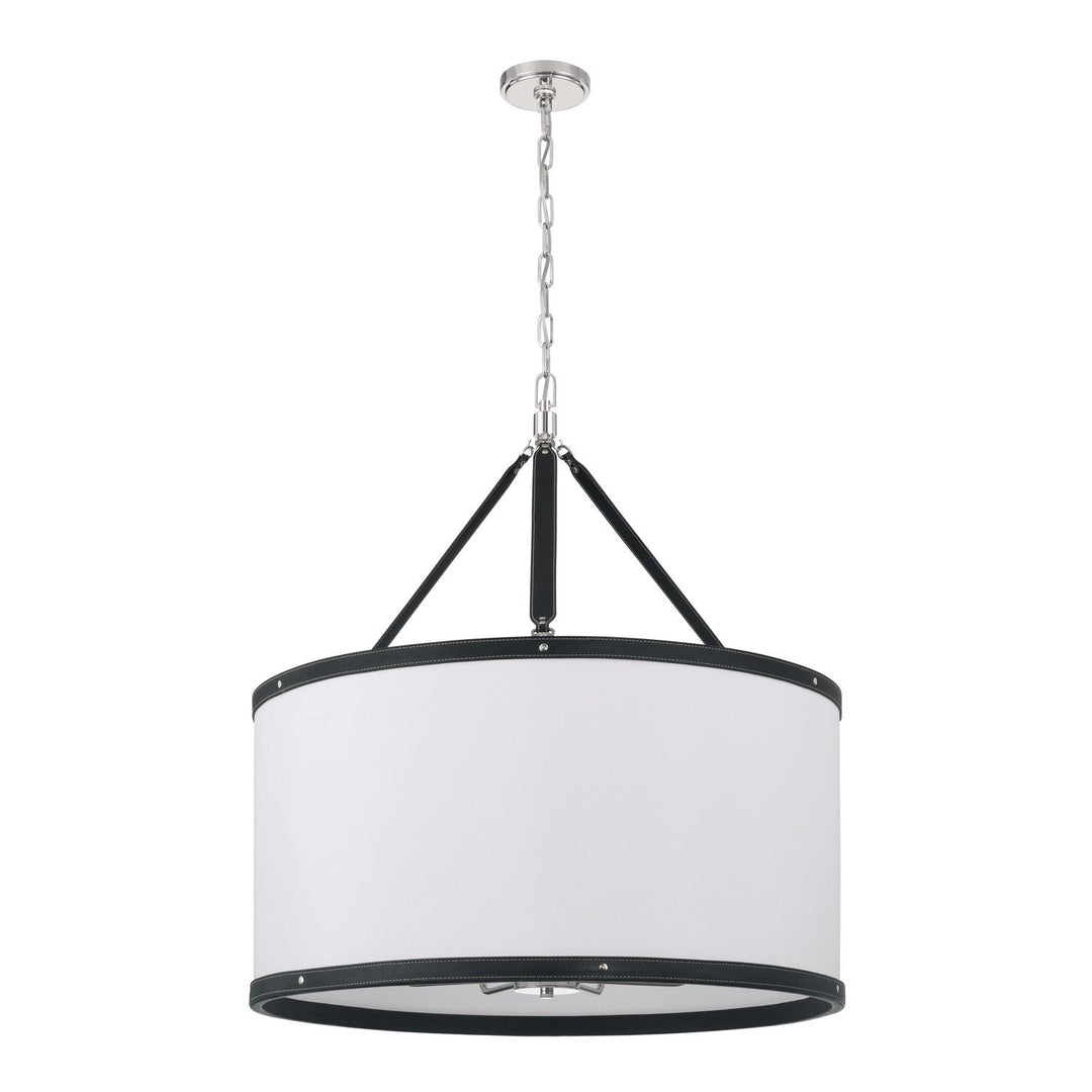 Callahan Eight Light Pendant in Polished Nickel Crystorama
