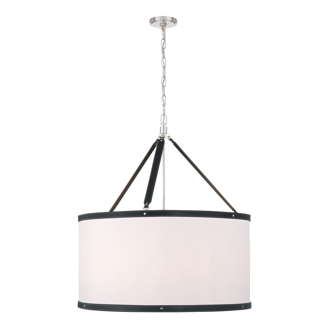 Callahan Eight Light Pendant in Polished Nickel Crystorama