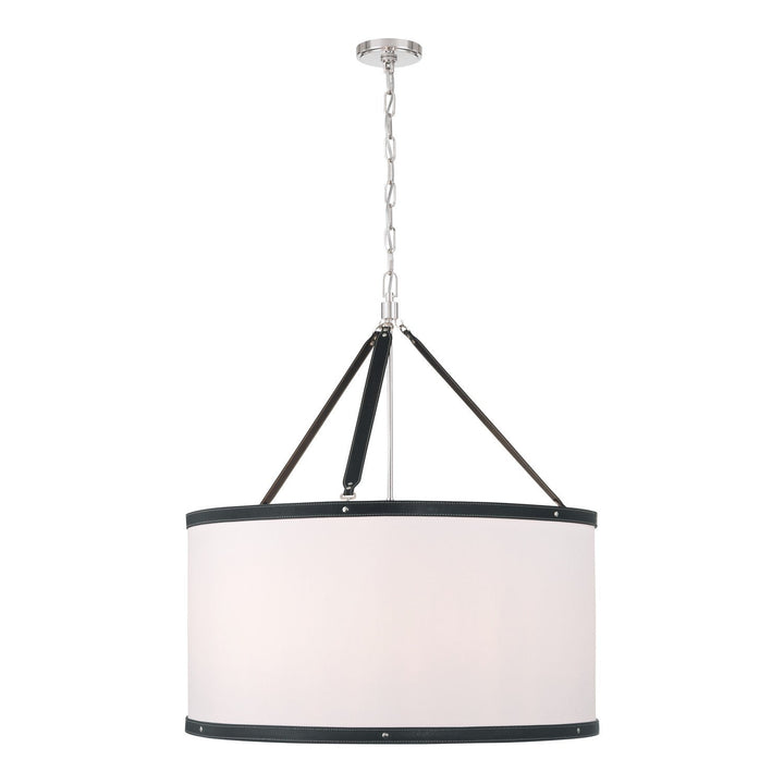 Callahan Eight Light Pendant in Polished Nickel Crystorama