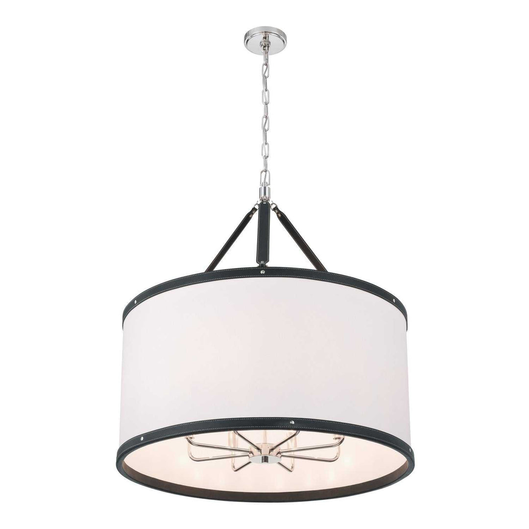 Callahan Eight Light Pendant in Polished Nickel Crystorama