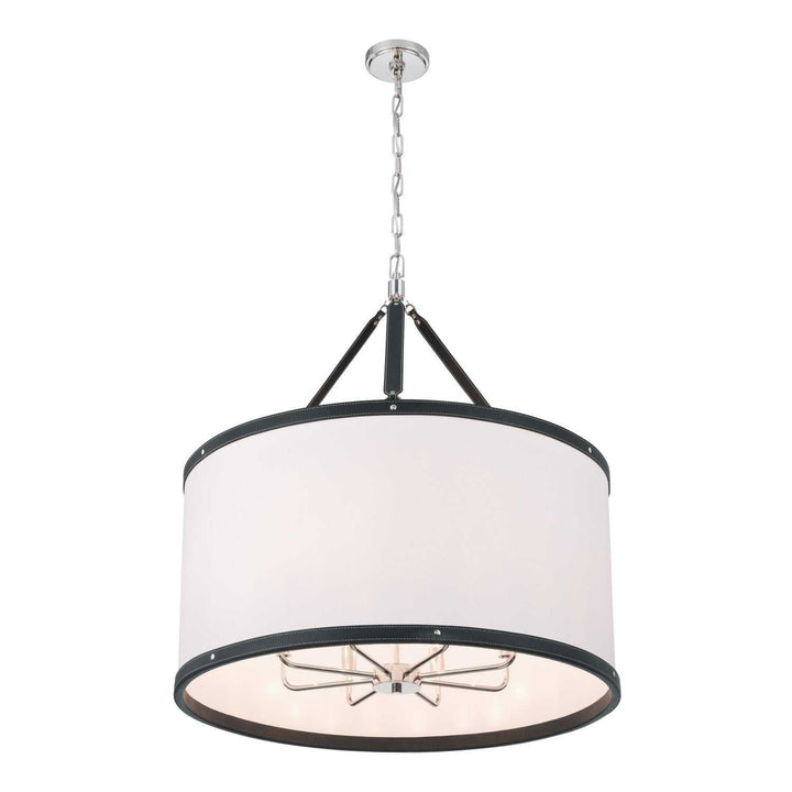 Callahan Eight Light Pendant in Polished Nickel Crystorama