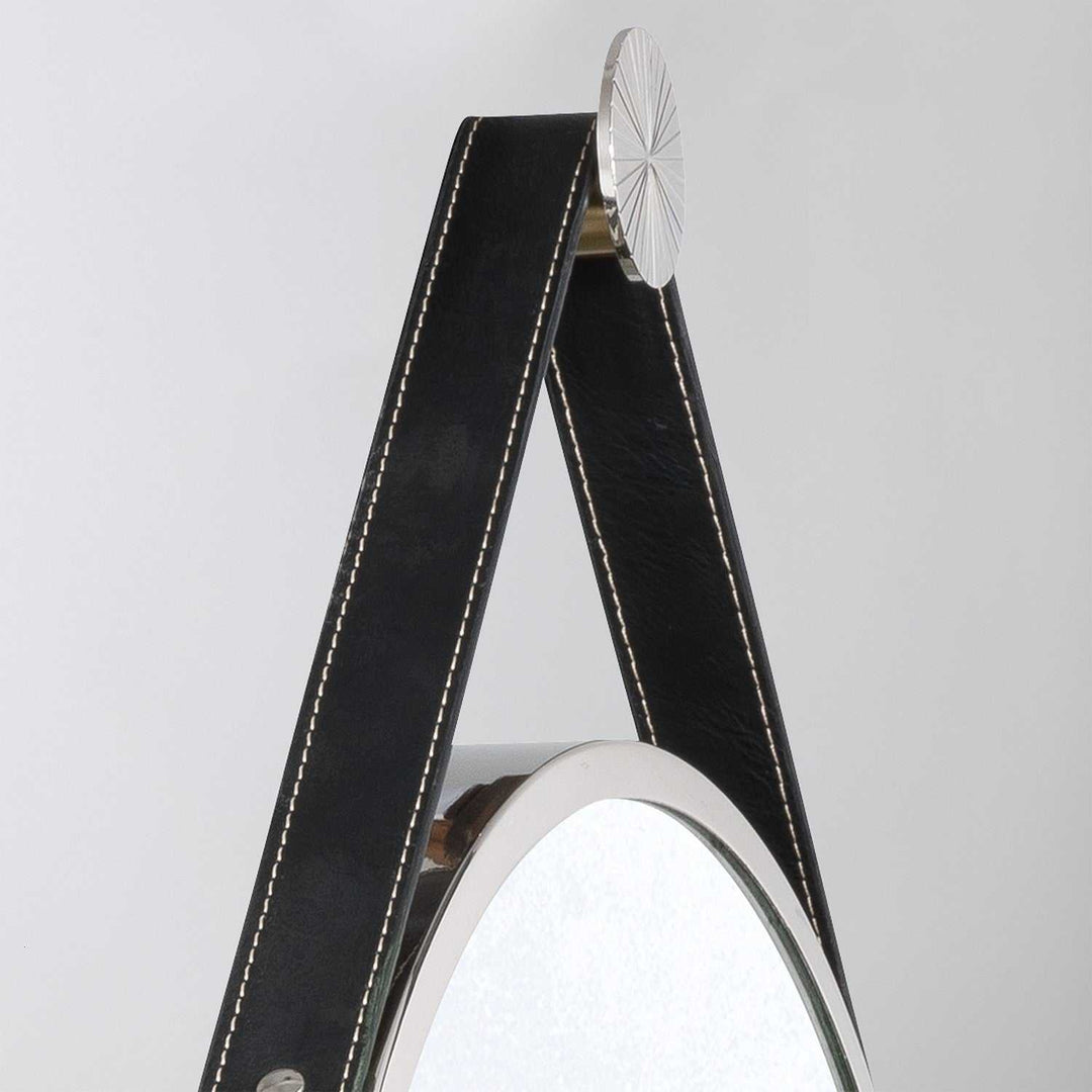 Callahan Mirror in Polished Nickel Crystorama