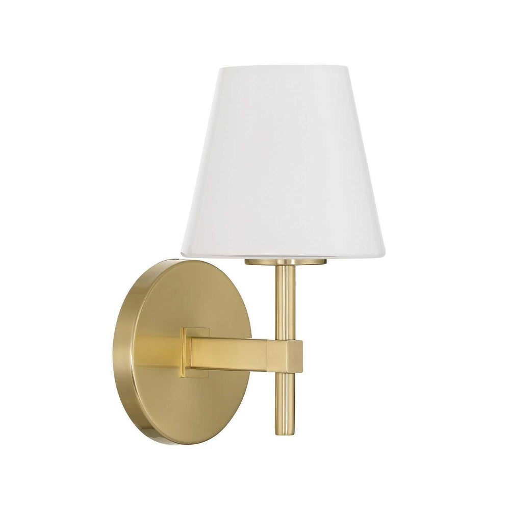 Colton One Light Wall Sconce in Vibrant Gold Crystorama
