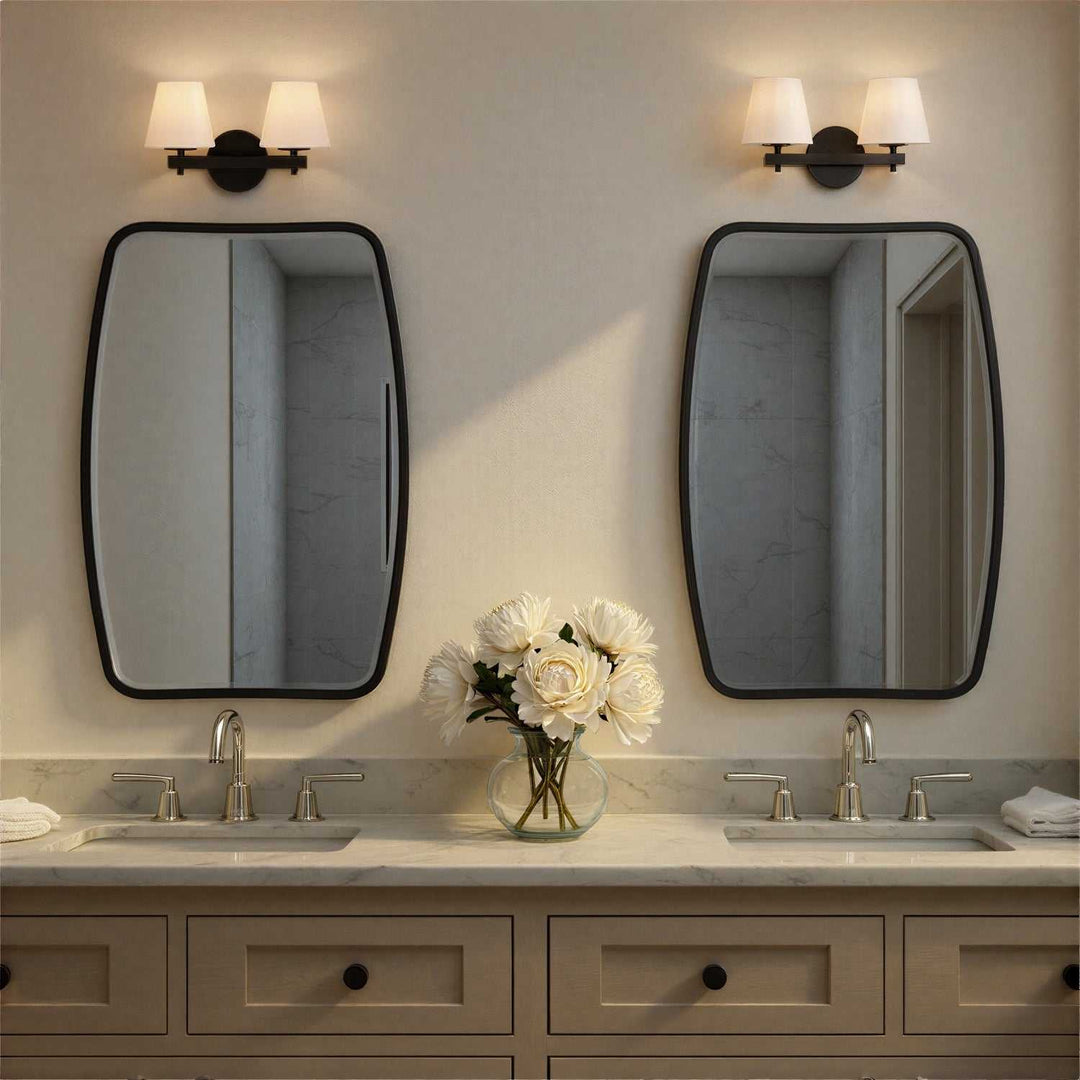 Crystorama - COL-202-BK - Two Light Wall Sconce - Colton - Black
