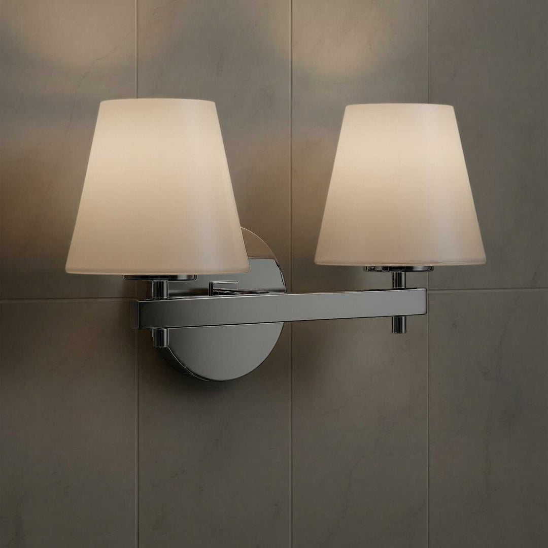 Crystorama - COL-202-CH - Two Light Wall Sconce - Colton - Polished Chrome